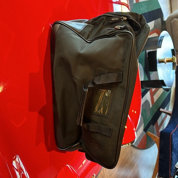 Never Used Black Calvin Klein Large Duffle Carry On Bag w/ detachable strap - Picture 3 of 4